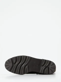 Gabor – Chelsea Boots aus Veloursleder Dunkelbraun