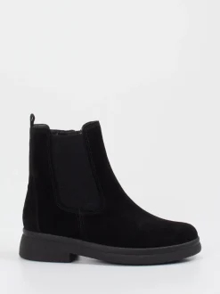 Gabor – Chelsea Boots aus Veloursleder schwarz