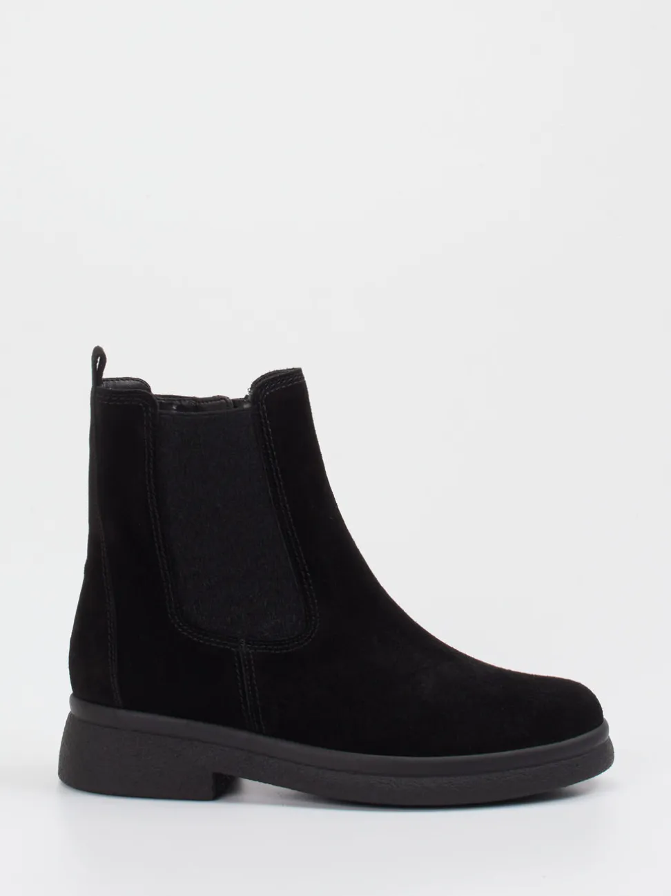 Gabor – Chelsea Boots aus Veloursleder schwarz
