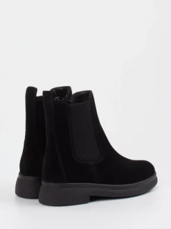 Gabor – Chelsea Boots aus Veloursleder schwarz