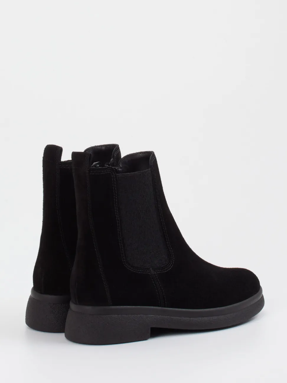 Gabor – Chelsea Boots aus Veloursleder schwarz