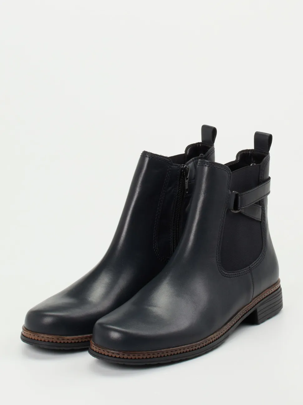 Gabor – Chelsea Boots aus Kalbleder in Nachtblau
