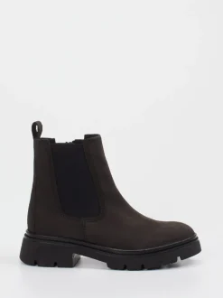 Gabor – Chelsea Boots aus Nubukleder Dunkelgrau