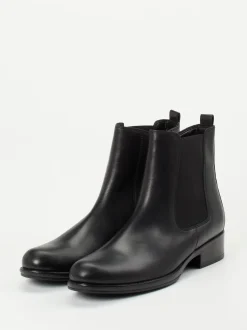 Gabor – Chelsea-Stiefeletten aus Kalbleder Schwarz