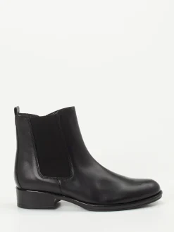 Gabor – Chelsea-Stiefeletten aus Kalbleder Schwarz