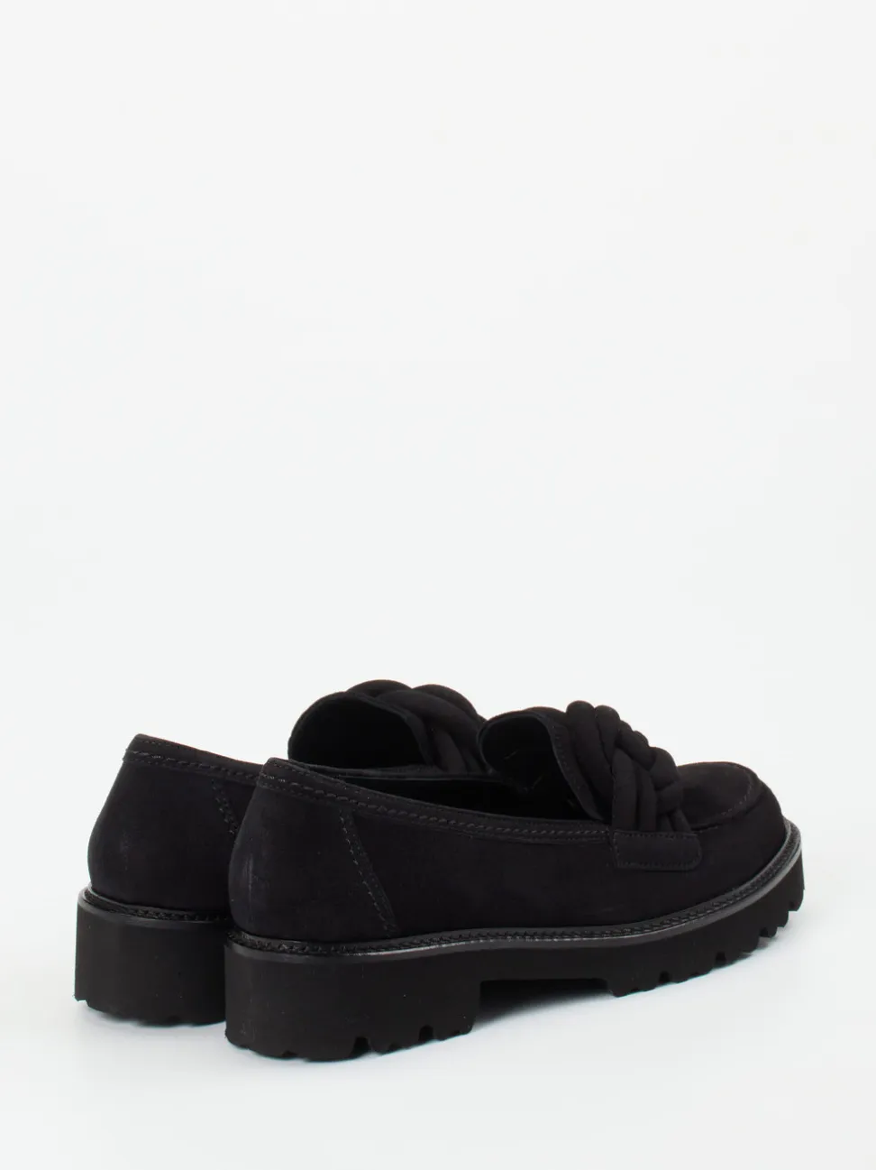 Gabor – Chunky Loafer aus Veloursleder Schwarz