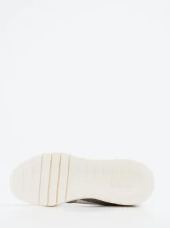 Gabor – Chunky Sneaker aus Kalbleder Silbermetallic