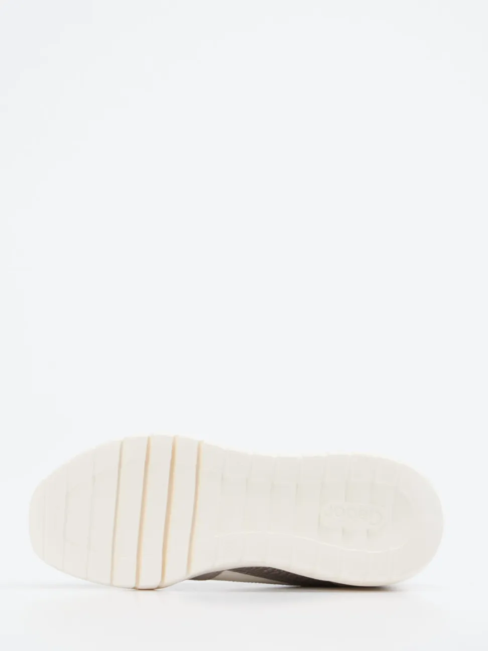 Gabor – Chunky Sneaker aus Kalbleder Silbermetallic