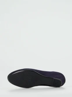 Gabor – Keilpumps aus Veloursleder Dunkelviolett