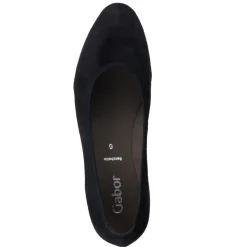 Gabor – Keilpumps aus Veloursleder Dunkelviolett