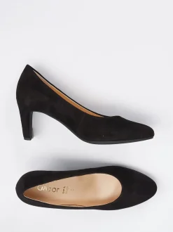 Gabor – Klassische Pumps aus Veloursleder schwarz