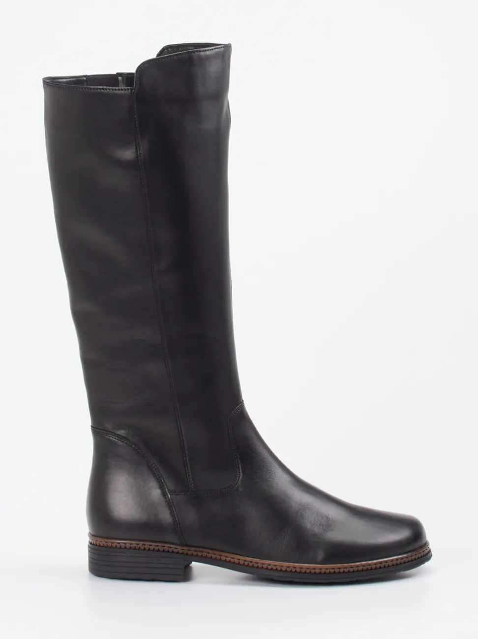 Gabor – Kniehohe Stiefel aus Kalbleder Schwarz