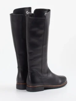 Gabor – Kniehohe Stiefel aus Kalbleder Schwarz