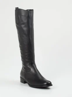 Gabor – Kniehohe Stiefel aus Kalbleder schwarz