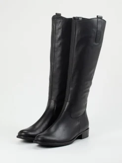 Gabor – Kniehohe Stiefel aus Kalbleder schwarz