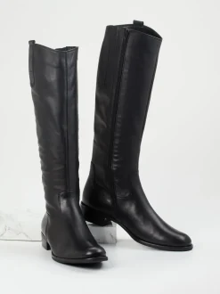 Gabor – Kniehohe Stiefel aus Kalbleder schwarz
