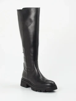 Gabor – Langschaftstiefel aus Glattleder Schwarz