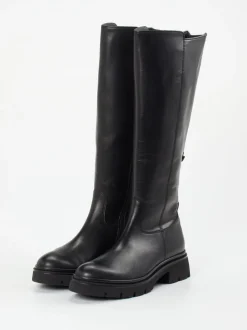 Gabor – Langschaftstiefel aus Glattleder Schwarz