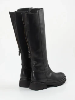 Gabor – Langschaftstiefel aus Glattleder Schwarz