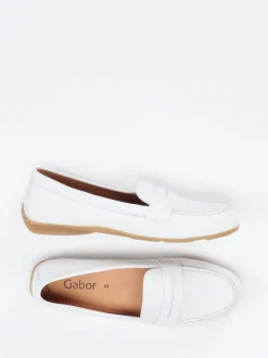 Gabor – Loafer aus Kalbleder in Weiß
