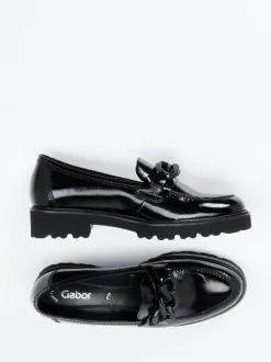 Gabor – Loafer aus Lackleder in Schwarz