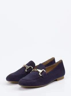 Gabor – Loafer aus Veloursleder Dunkelblau