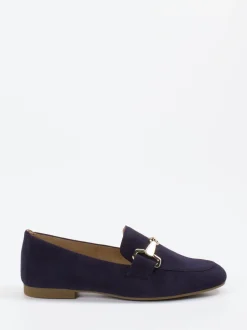 Gabor – Loafer aus Veloursleder Dunkelblau