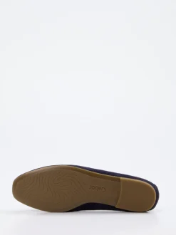 Gabor – Loafer aus Veloursleder Dunkelblau