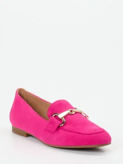 Gabor – Loafer aus Veloursleder in Pink