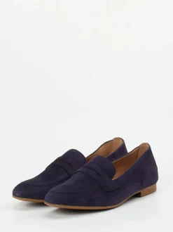 Gabor – Loafer aus Veloursleder in Dunkelviolett
