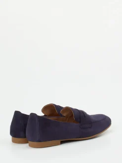 Gabor – Loafer aus Veloursleder in Dunkelviolett