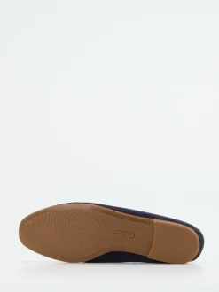 Gabor – Loafer aus Veloursleder in Dunkelviolett