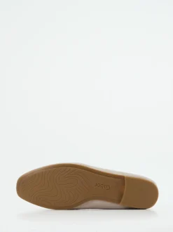 Gabor – Loafer aus Veloursleder in Beigegrau