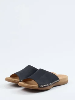 Gabor – Pantolette aus Nubukleder in Blau