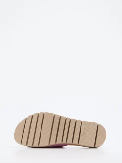 Gabor – Pantolette aus Veloursleder in Rosa
