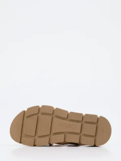 Gabor – Plateau-Sandalen aus Veloursleder sandfarben