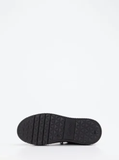 Gabor – Plateau-Sneaker aus Veloursleder Schwarz