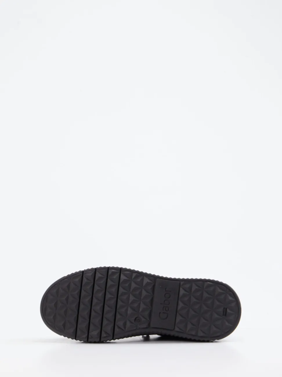 Gabor – Plateau-Sneaker aus Veloursleder Schwarz