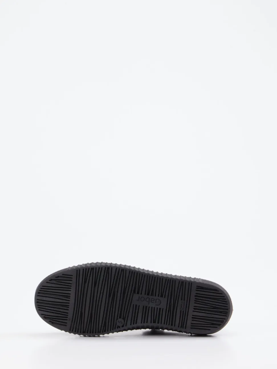 Gabor – Plateau-Sneaker aus schwarzem Lackleder