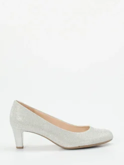 Gabor – Pumps aus Metallicleder in Silber