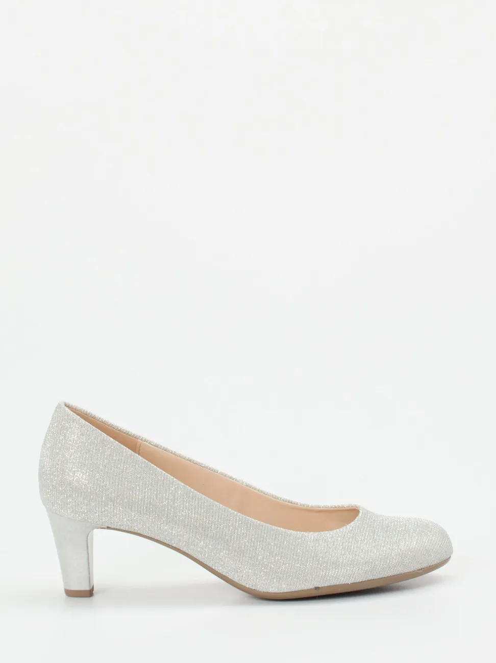 Gabor – Pumps aus Metallicleder in Silber