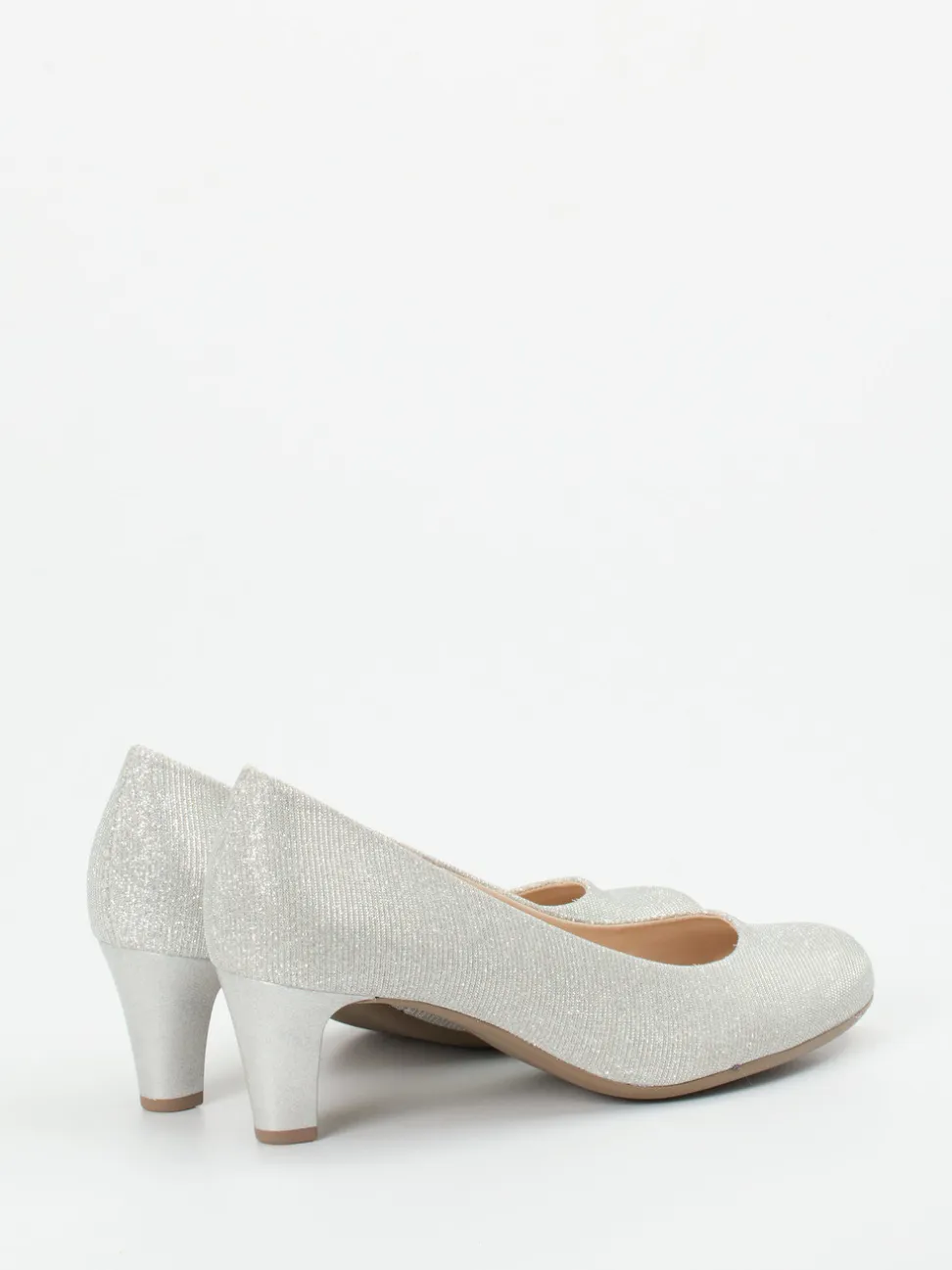 Gabor – Pumps aus Metallicleder in Silber