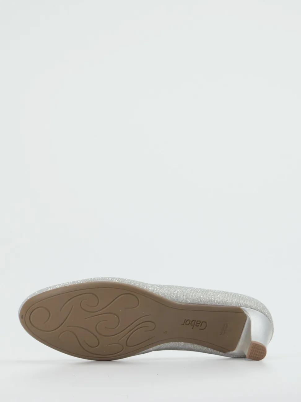 Gabor – Pumps aus Metallicleder in Silber