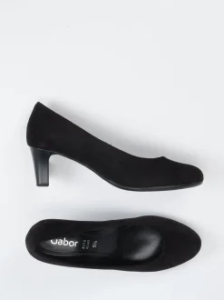 Gabor – Pumps aus Veloursleder Schwarz