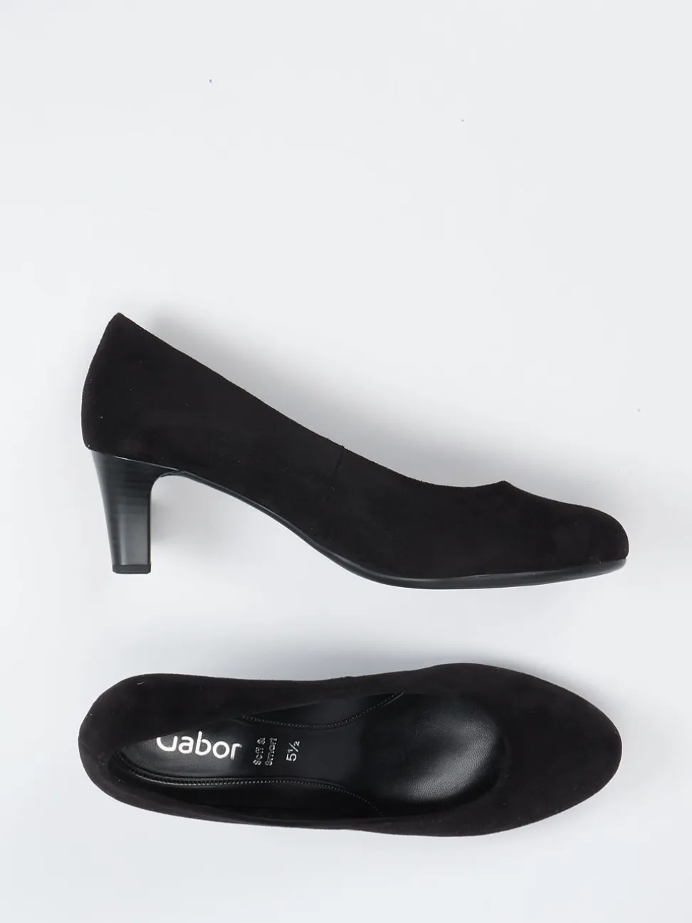 Gabor – Pumps aus Veloursleder Schwarz
