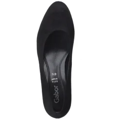 Gabor – Pumps aus Veloursleder Schwarz