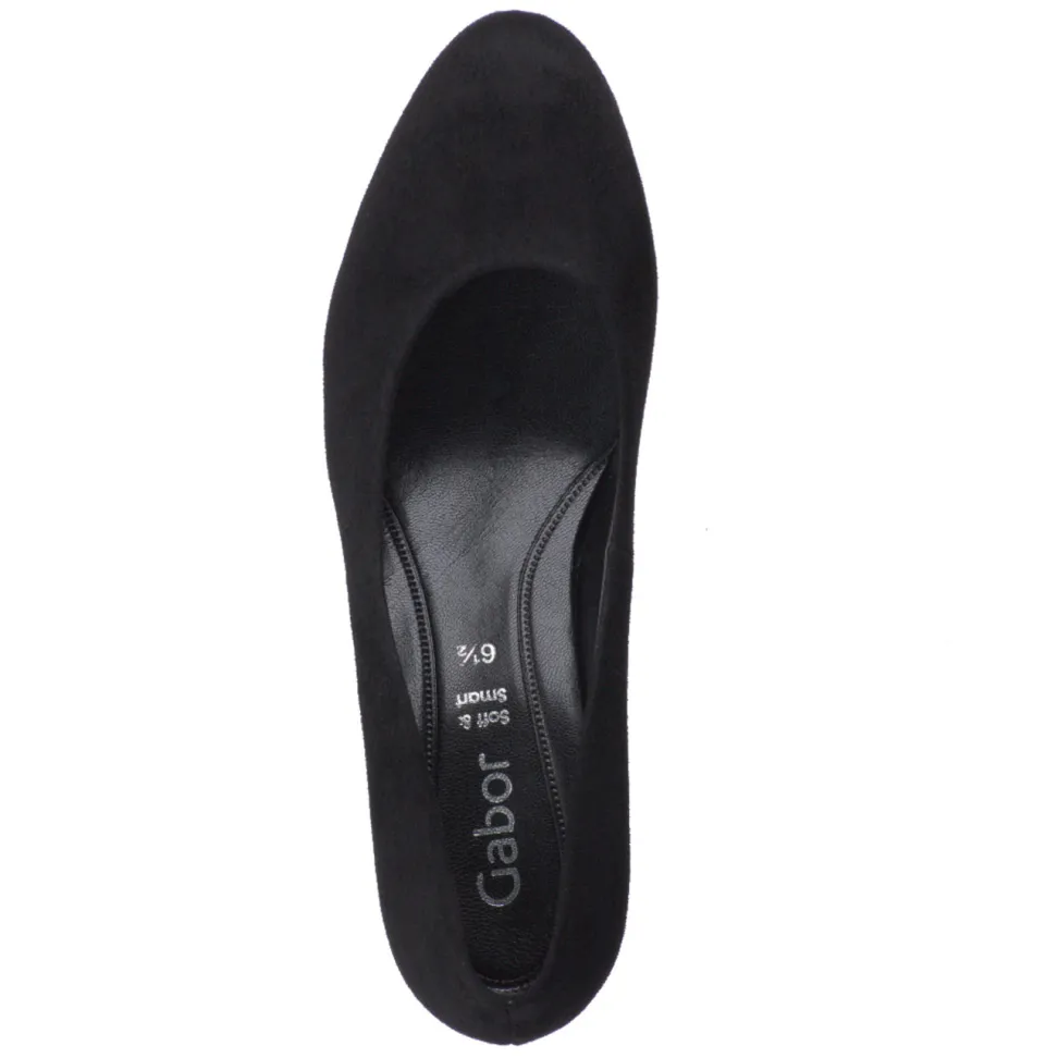 Gabor – Pumps aus Veloursleder Schwarz