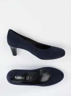 Gabor – Pumps aus Veloursleder Dunkelblau