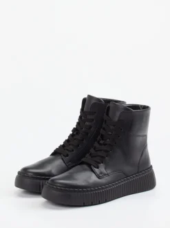 Gabor – Schnürboots aus Kalbleder Schwarz