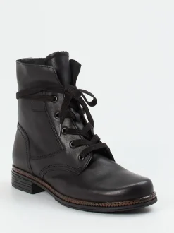 Gabor – Schnürboots aus Kalbleder schwarz
